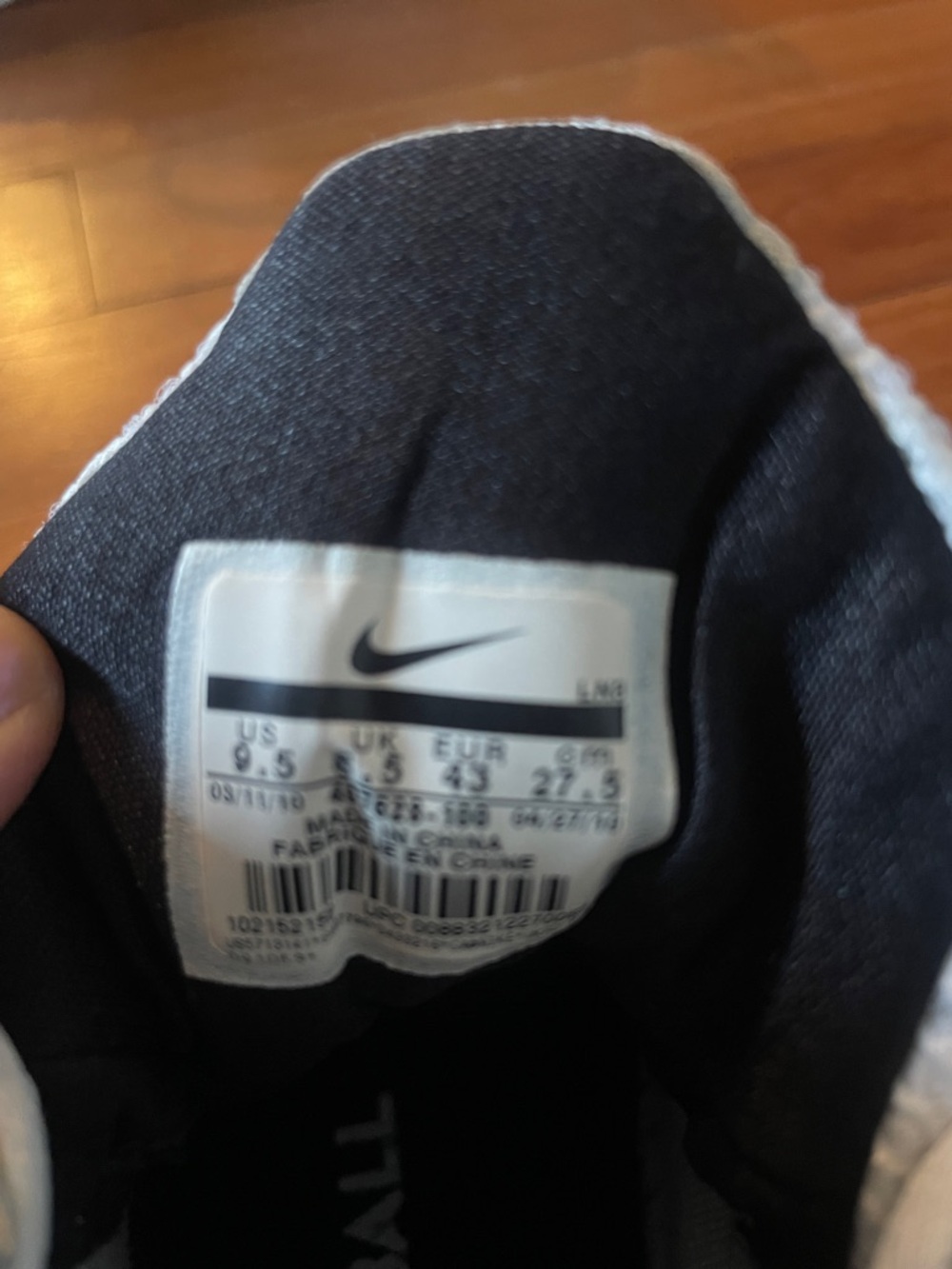 Nike Black and White Interior Label High-Top - Picture 2 of 6